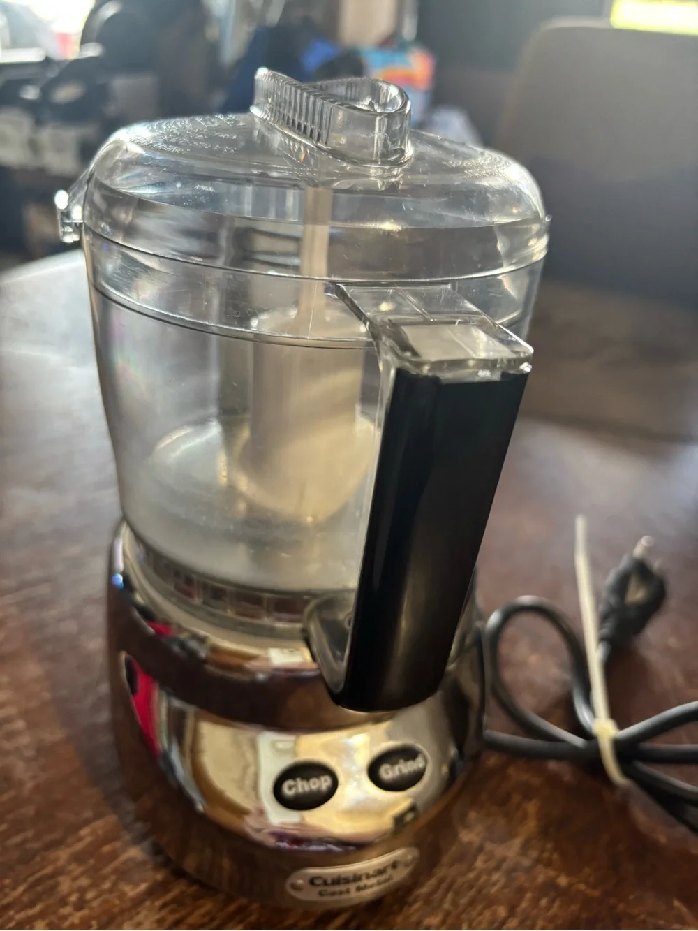 Cuisinart Chrome Mini Food Chopper with Black Handle